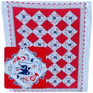 Vintage Simtex Tablecloth Retro MCM